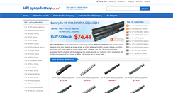 Desktop Screenshot of hplaptopbattery.co.nz